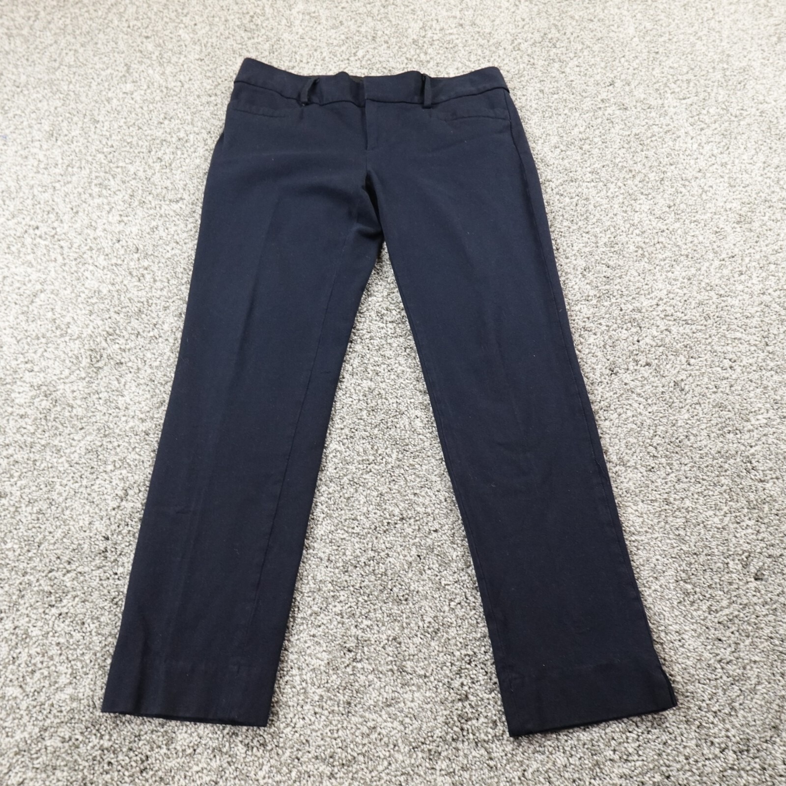 Banana Republic Pants Womens 8 Blue Chino Trouser Flat Front Stretch Flex Preppy